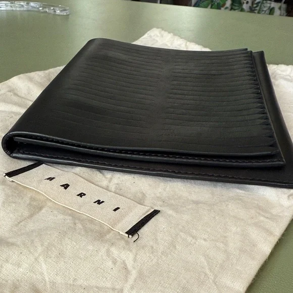 Marni Black Leather Clutch - Picture 4 of 6